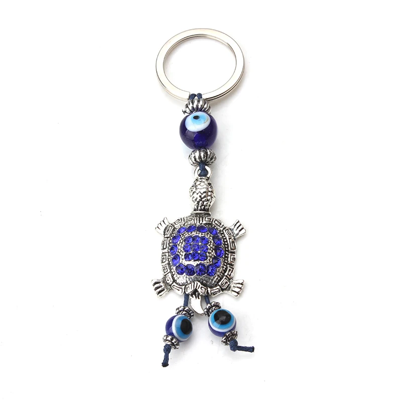 1pc Sea turtle charms key chain blue crystal evil eye keychain & keyring jewelry fitting women diy key accessories 
1pc Sea turtle charms key chain blue crystal evil eye keychain & keyring jewelry fitting women diy key accessories