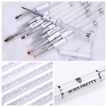 BORN PRETTY Nail Brush Liner Painting Gradient Drawing Nail Brush Acrylics Pen for Detailing Blending Stripling Manicuring Tool
BORN PRETTY Nail Brush Liner Painting Gradient Drawing Nail Brush Acrylics Pen for Detailing Blending Stripling Manicuring Tool