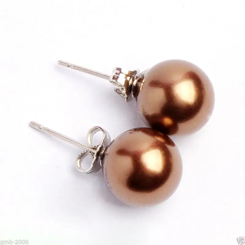 hot sell new - Free shipping New 10mm Round Natural Coffee South Sea Shell Pearl 925 Sterling Silver Earrings
hot sell new - Free shipping New 10mm Round Natural Coffee South Sea Shell Pearl 925 Sterling Silver Earrings