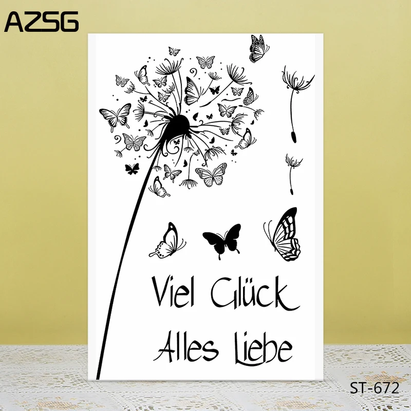 AZSG Dandelion Butterfly Clear Stamps/Seal For DIY Scrapbooking/Card Making/Album Decorative Silicone Stamp Crafts
AZSG Dandelion Butterfly Clear Stamps/Seal For DIY Scrapbooking/Card Making/Album Decorative Silicone Stamp Crafts