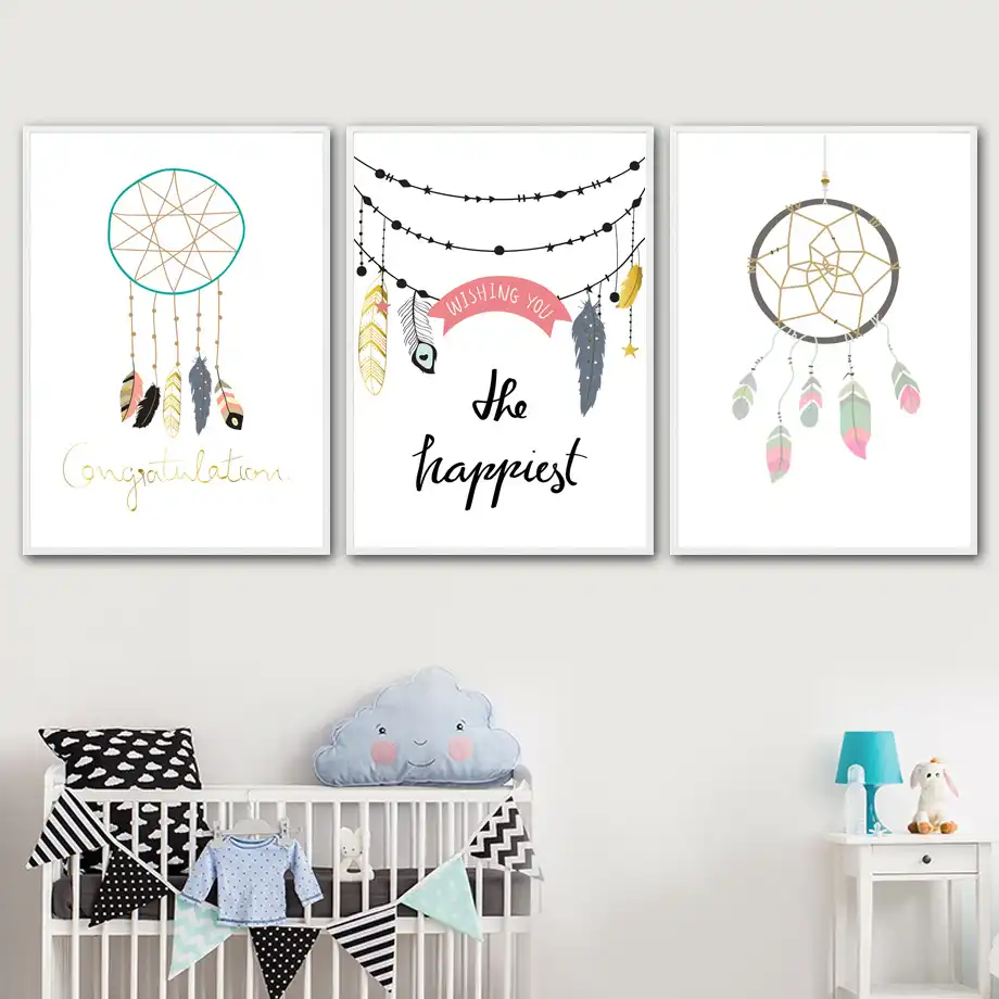 Detail Feedback Questions About Native American Dreamcatcher Wall Native American Dreamcatcher Wall Art Canvas Painting Nordic Posters And Prints Pictures Kids Baby Room