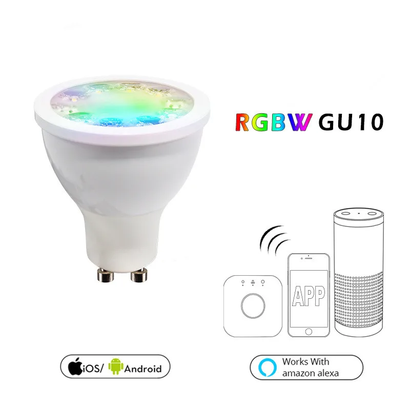 Smart WiFi Bulb GU10 LED Light Bombillas Home Decorative 5W RGBW Lampada Lamp Support Dimmable Work with Alexa/Google Holiday
Smart WiFi Bulb GU10 LED Light Bombillas Home Decorative 5W RGBW Lampada Lamp Support Dimmable Work with Alexa/Google Holiday