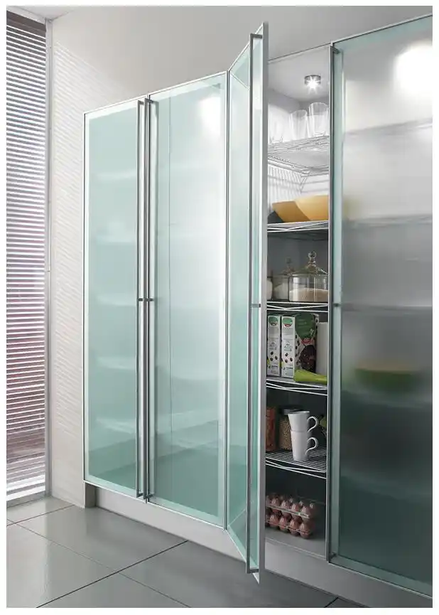 Popular Customized Aluminum Frame Kitchen Cabinet Glass Doors