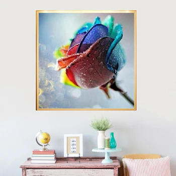 5D Diamond Painting Colorful Rose Dew Diamond Embroidery Flowers Round Drills Full Package Sale Cross Stitch Flowers For Crafts
5D Diamond Painting Colorful Rose Dew Diamond Embroidery Flowers Round Drills Full Package Sale Cross Stitch Flowers For Crafts