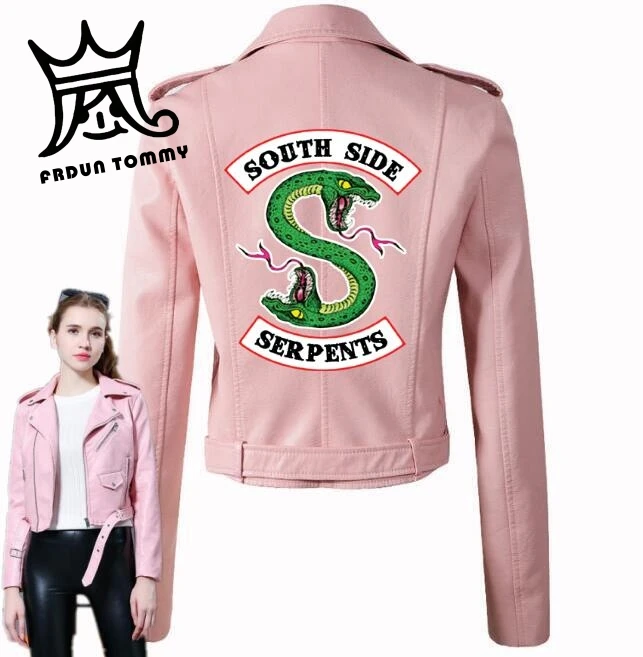 Frdun Tommy 2019 Riverdale Women PU Leather Jacket Motorcycle Jacket Short Southside Serpents Artificial Leather Motorcycle Coat
Frdun Tommy 2019 Riverdale Women PU Leather Jacket Motorcycle Jacket Short Southside Serpents Artificial Leather Motorcycle Coat