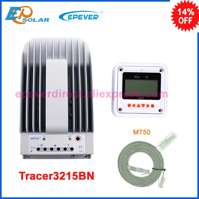 Tracer3215BN with MT50 remote meter solar panel controller 30A 30amp MPPT EPEVER EPSolar charging controller 12v 24v auto work
Tracer3215BN with MT50 remote meter solar panel controller 30A 30amp MPPT EPEVER EPSolar charging controller 12v 24v auto work