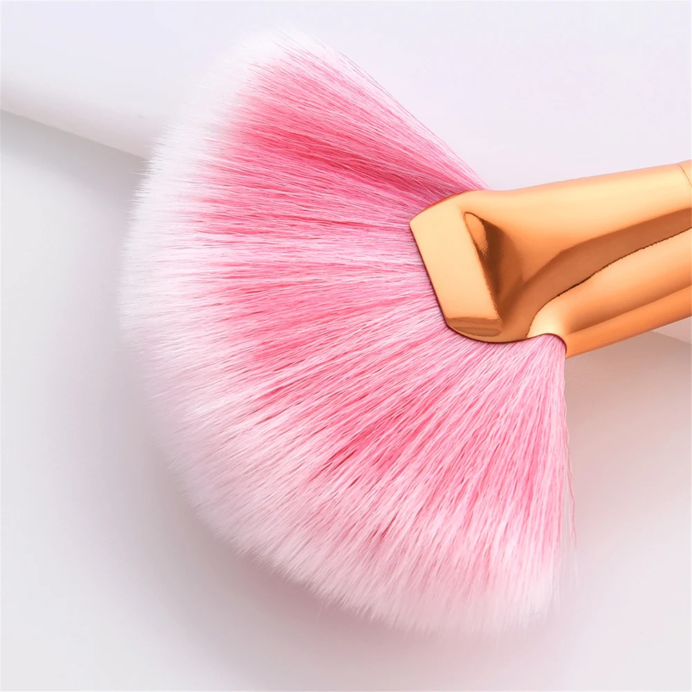 Professional 10pcs Pink Brand Makeup Brushes Set Beauty Foundation Kabuki Brush Cosmetics Make up Brushes Tool Kit (5)