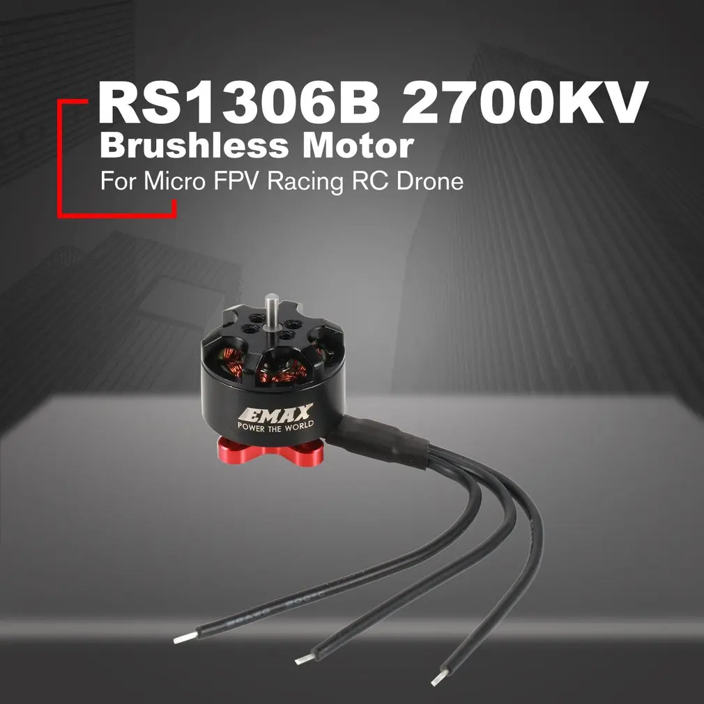 Emax RS1306B 2700KV 3-4S Lightweight Powerful Brushless Motor For Micro FPV Racing RC Drone Quadcopter Airplane Spare Parts
Emax RS1306B 2700KV 3-4S Lightweight Powerful Brushless Motor For Micro FPV Racing RC Drone Quadcopter Airplane Spare Parts