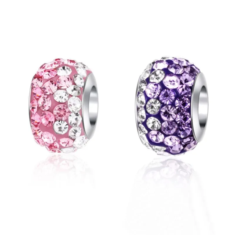 Gradient Drill Ball Beads Bracelet Accessories Charms Pink Purple Crystal DIY Beads For Jewelry Making Necklace Alloy Connectors
Gradient Drill Ball Beads Bracelet Accessories Charms Pink Purple Crystal DIY Beads For Jewelry Making Necklace Alloy Connectors