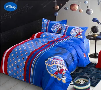 Disney Cartoon Mickey Mouse badges Printed Bedding Sets Boys Home Decor Satin Cotton Bedclothes Single Twin Queen King Size Blue 
Disney Cartoon Mickey Mouse badges Printed Bedding Sets Boys Home Decor Satin Cotton Bedclothes Single Twin Queen King Size Blue