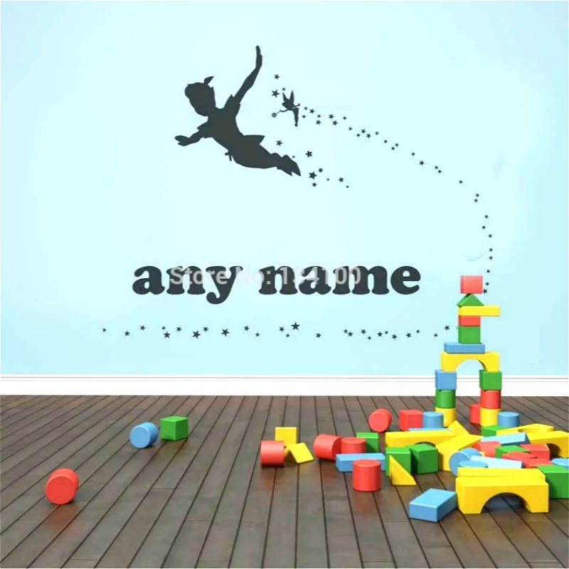 Personalized Name nursery fairy stars Peter pan tinkerbell vinyl decal Wall sticker living room decoration
Personalized Name nursery fairy stars Peter pan tinkerbell vinyl decal Wall sticker living room decoration