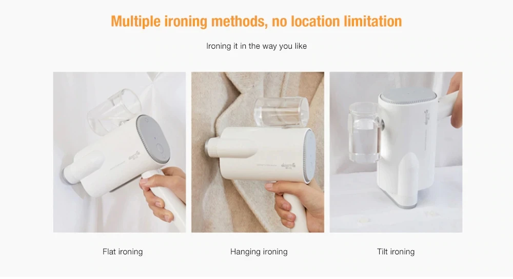 Newest Xiaomi deerma Handheld Hanging Machine Household Steam Iron Portable Small Ironing Machine Clothes Portable travel Iron (10)