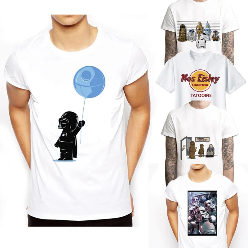 Star Wars sci fi Stormtrooper empire Darth Vader skywalker moive T-Shirt Men's tee male funny robot t shirt Boy Novelty tshirt
Star Wars sci fi Stormtrooper empire Darth Vader skywalker moive T-Shirt Men's tee male funny robot t shirt Boy Novelty tshirt