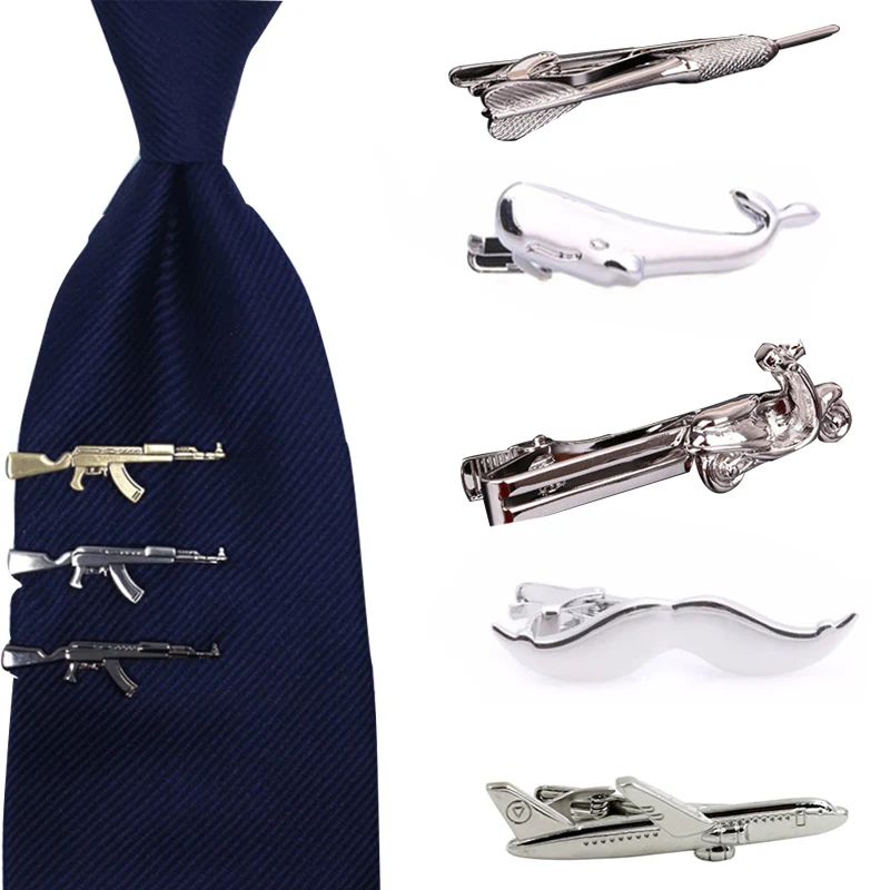 KBAP Mens Tie Clip Handgun Arrow Fish Motorcycle Airplane Beard Shape Tie Bar Clasp Pin Set for Regular Ties Necktie Tie Clips
KBAP Mens Tie Clip Handgun Arrow Fish Motorcycle Airplane Beard Shape Tie Bar Clasp Pin Set for Regular Ties Necktie Tie Clips