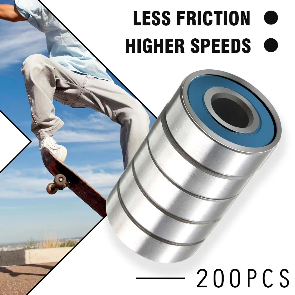 Blue 608RS Carbon Steel ABEC-9 Model Skateboard Wheel Bearings Kit Roller Skate Scooter Toy Car Wheel Bearing Replacement Parts
Blue 608RS Carbon Steel ABEC-9 Model Skateboard Wheel Bearings Kit Roller Skate Scooter Toy Car Wheel Bearing Replacement Parts