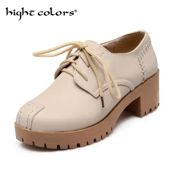 2019 Pu Leather Ol Solid Color Platform Oxfords Pumps For Woman Thick-Heeled Work Shoes Women's Shoes Ankle Boots Big Size 43
2019 Pu Leather Ol Solid Color Platform Oxfords Pumps For Woman Thick-Heeled Work Shoes Women's Shoes Ankle Boots Big Size 43