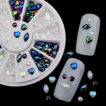 White AB Black Glitter Nail Rhinestone Pearls Wheel Round Heart Designs Acrylic Flat Back Charm Nail Art Decorations
White AB Black Glitter Nail Rhinestone Pearls Wheel Round Heart Designs Acrylic Flat Back Charm Nail Art Decorations