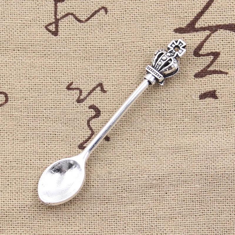 10pcs Charms Kitchen Spoon Crown 57x9mm Antique Bronze Silver Color Pendants Making DIY Handmade Tibetan Bronze Jewelry
10pcs Charms Kitchen Spoon Crown 57x9mm Antique Bronze Silver Color Pendants Making DIY Handmade Tibetan Bronze Jewelry