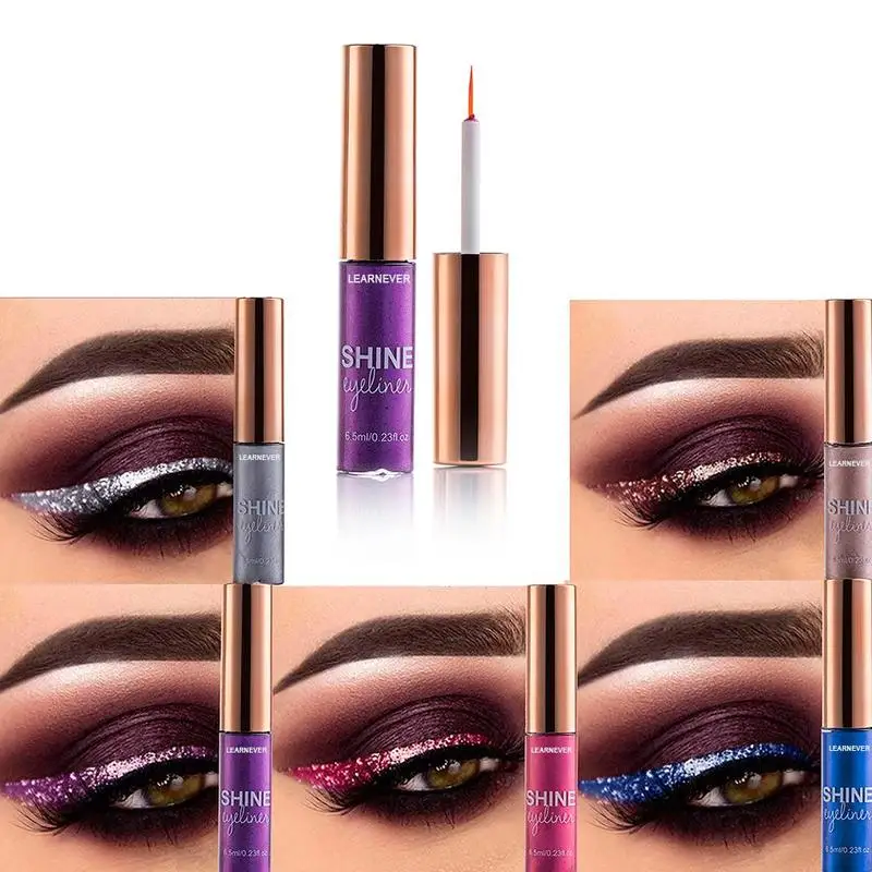 Brand Shining Glitter Eyeliner Waterproof Gold Glitter Eyeshadow Easy To Wear Waterproof Liquid Eyeliner Beauty Eye Liner Makeup
Brand Shining Glitter Eyeliner Waterproof Gold Glitter Eyeshadow Easy To Wear Waterproof Liquid Eyeliner Beauty Eye Liner Makeup