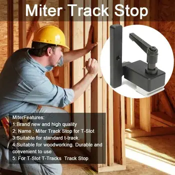 HiMISS 1PC Miter Track Stop for T-Slot T-Track Wood Working Tool(Black)
HiMISS 1PC Miter Track Stop for T-Slot T-Track Wood Working Tool(Black)