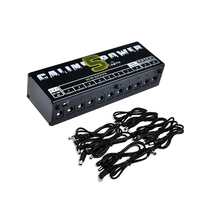 Caline CP-05 Guitar Effect Pedals Power Supply Ten Isolated Outputs (9V, 12V, 18V) Voltage Protection
Caline CP-05 Guitar Effect Pedals Power Supply Ten Isolated Outputs (9V, 12V, 18V) Voltage Protection