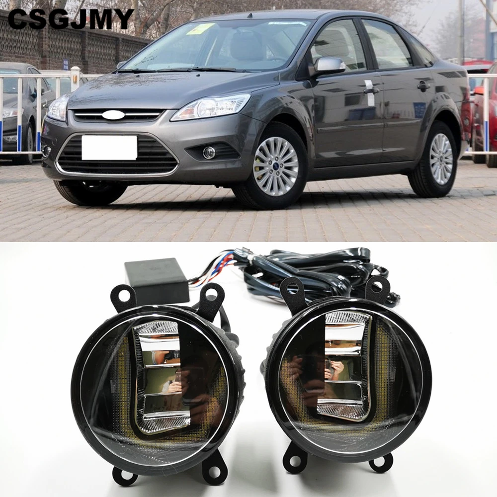 CSGJMY 2Pcs Fog Lamp Assembly Fog Light For Ford Focus 2/3 Fusion Fiesta Tourneo Transit 2001-2015 Led Fog Lights DRL Lamps
CSGJMY 2Pcs Fog Lamp Assembly Fog Light For Ford Focus 2/3 Fusion Fiesta Tourneo Transit 2001-2015 Led Fog Lights DRL Lamps