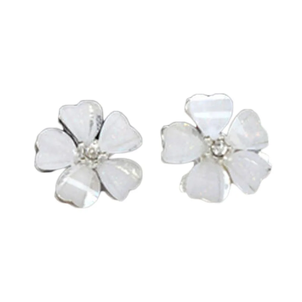 Zinc Alloy Cute Candy Color Clover Five Leaf Flower Crystal Stud Earrings For Women Fashion Jewelry 3 Colors Available
Zinc Alloy Cute Candy Color Clover Five Leaf Flower Crystal Stud Earrings For Women Fashion Jewelry 3 Colors Available