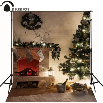 Allenjoy photography backdrops Christmas tree Vintage Wooden fireplace new year decoration background for photophone photocall
Allenjoy photography backdrops Christmas tree Vintage Wooden fireplace new year decoration background for photophone photocall
