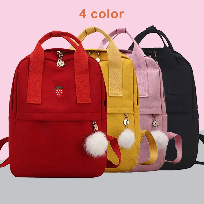 Fashion Girls Women Backpack School Bag Teenagers Pink Cute Casual Canvas Backpack with Fur Ball Rucksack Bookbag Mochilas Mujer
Fashion Girls Women Backpack School Bag Teenagers Pink Cute Casual Canvas Backpack with Fur Ball Rucksack Bookbag Mochilas Mujer