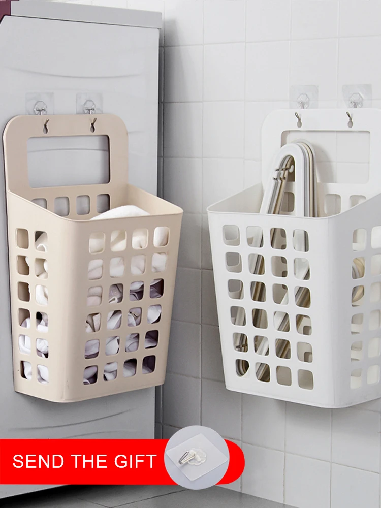 Dirty Clothes Basket Wall Hanging Laundry Basket Household Laundry Clothes Storage Basket Free Punching Laundry Basket Organizer
Dirty Clothes Basket Wall Hanging Laundry Basket Household Laundry Clothes Storage Basket Free Punching Laundry Basket Organizer
