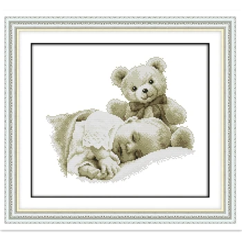 Sleeping Boy And Doll Home Decor Needlework DIY SET Embroidery Cross Set Chinese Counted Cross Stitch Pattern Home Decoration
Sleeping Boy And Doll Home Decor Needlework DIY SET Embroidery Cross Set Chinese Counted Cross Stitch Pattern Home Decoration