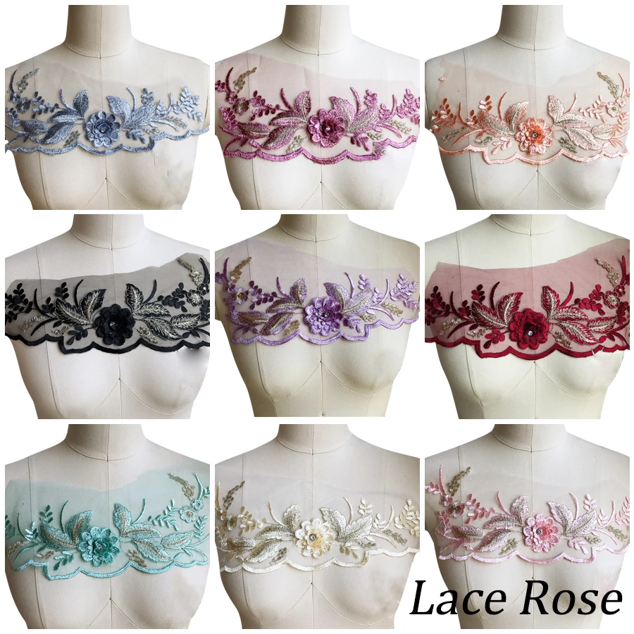 3D Flowers Patch Lace Applique Pearl Beaded Floral Embroidery Patch Costume Wedding Dress Decor Lace Fabrics Applique
3D Flowers Patch Lace Applique Pearl Beaded Floral Embroidery Patch Costume Wedding Dress Decor Lace Fabrics Applique