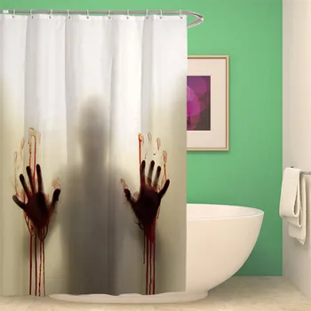 Halloween Shower Curtain Polyester Window Curtains with Bloody Hands for Halloween Bathroom J2Y
Halloween Shower Curtain Polyester Window Curtains with Bloody Hands for Halloween Bathroom J2Y