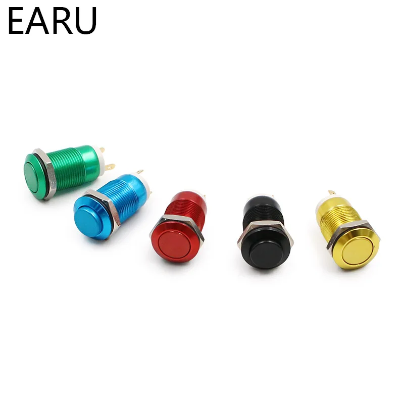 12mm Oxide Aluminium Red Blue Green Black Yellow Waterproof Metal Push Button Switch High Flat Head Momentary Fixation Latching
12mm Oxide Aluminium Red Blue Green Black Yellow Waterproof Metal Push Button Switch High Flat Head Momentary Fixation Latching