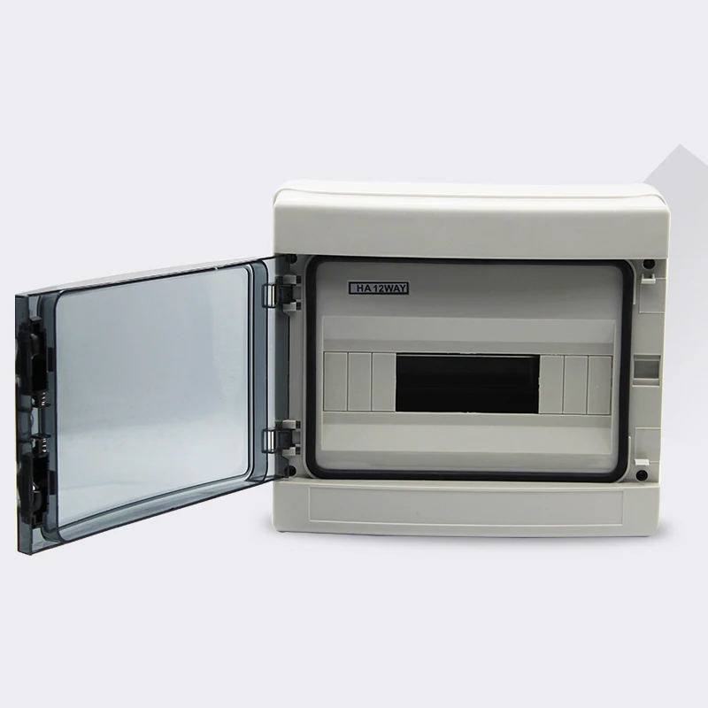waterproof HA 12way distribution box ABS Body and PC cover Transparent distribution Light box 12 way mini circuit breaker box
waterproof HA 12way distribution box ABS Body and PC cover Transparent distribution Light box 12 way mini circuit breaker box