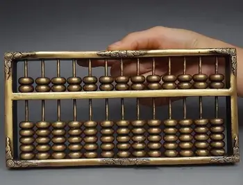 Antique copper abacus abacus genuine large 13 axis decoration Feng Shui solid decorative craft gift antique collection 
Antique copper abacus abacus genuine large 13 axis decoration Feng Shui solid decorative craft gift antique collection