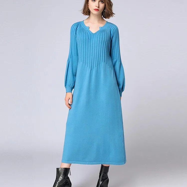 High qulaity -- 2019 autumn winter knitting dress v-neck solid color Retro french girl chic dress
High qulaity -- 2019 autumn winter knitting dress v-neck solid color Retro french girl chic dress