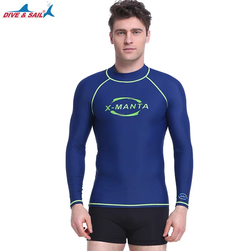 DIVE&SAIL Men Long Sleeve Diving Skin Lycra UPF 50+ Rash Guards Body Suits Snorkeling Jacket Anti-UV Wear Surfing Sports Clothes
DIVE&SAIL Men Long Sleeve Diving Skin Lycra UPF 50+ Rash Guards Body Suits Snorkeling Jacket Anti-UV Wear Surfing Sports Clothes
