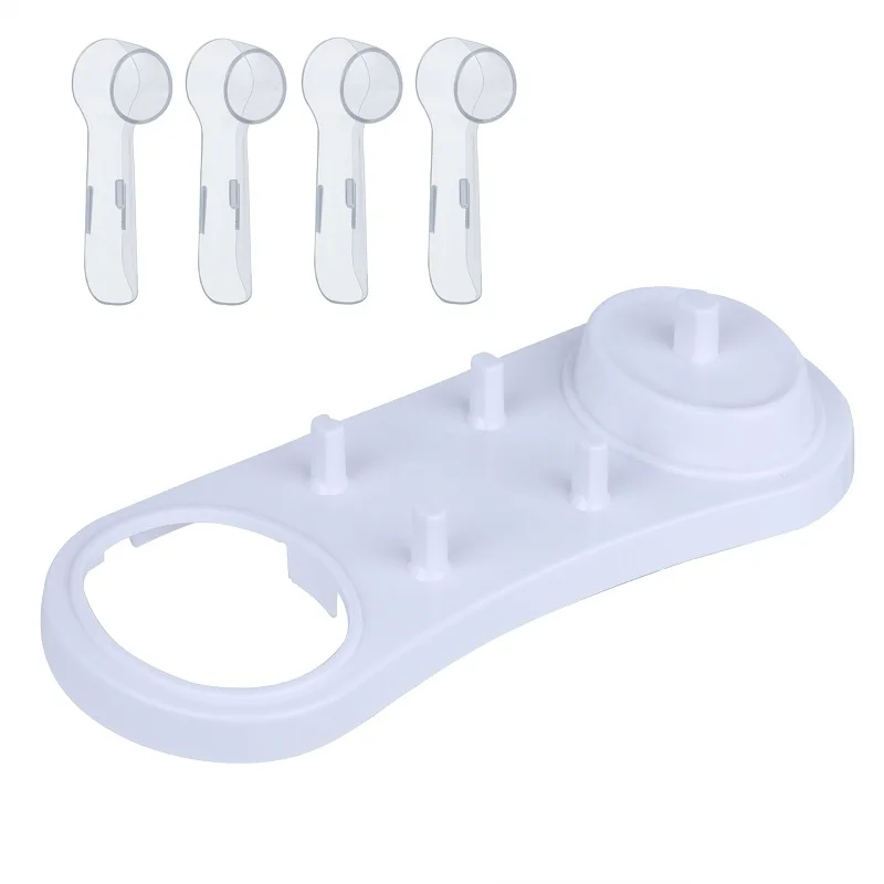 

Electric Toothbrush heads holder with 4pcs tooth brush Heads Protective Cover for Oral B D12 D20 D16 D10 D36 3757