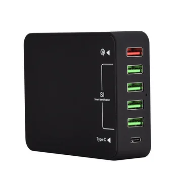 Colaier Six USB charger qualcomm QC3.0 + TYPE - C 5 v3a quick charger more than 40 w smart charger
Colaier Six USB charger qualcomm QC3.0 + TYPE - C 5 v3a quick charger more than 40 w smart charger
