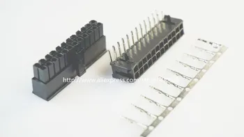 10 sets Micro-Fit connector 3.0mm 2x12 Pin 24 P Wafer right angle Plus Receptacle Housing and terminal 43025 / 43045
10 sets Micro-Fit connector 3.0mm 2x12 Pin 24 P Wafer right angle Plus Receptacle Housing and terminal 43025 / 43045