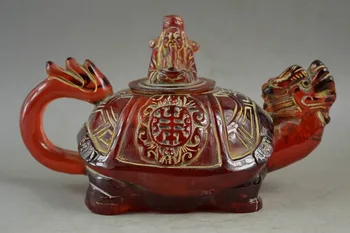 Rare Collectibles Old Handwork Artificial Amber Resin Dragon & The God Of Wealth Tea Pot
Rare Collectibles Old Handwork Artificial Amber Resin Dragon & The God Of Wealth Tea Pot