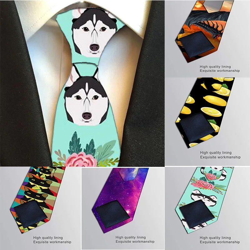 New 3D Printed Animal Ties For Men High Quality Fashion Mens Casual 8cm Width Kawaii Cute Casual Necktie Printing Tie H-LD30
New 3D Printed Animal Ties For Men High Quality Fashion Mens Casual 8cm Width Kawaii Cute Casual Necktie Printing Tie H-LD30