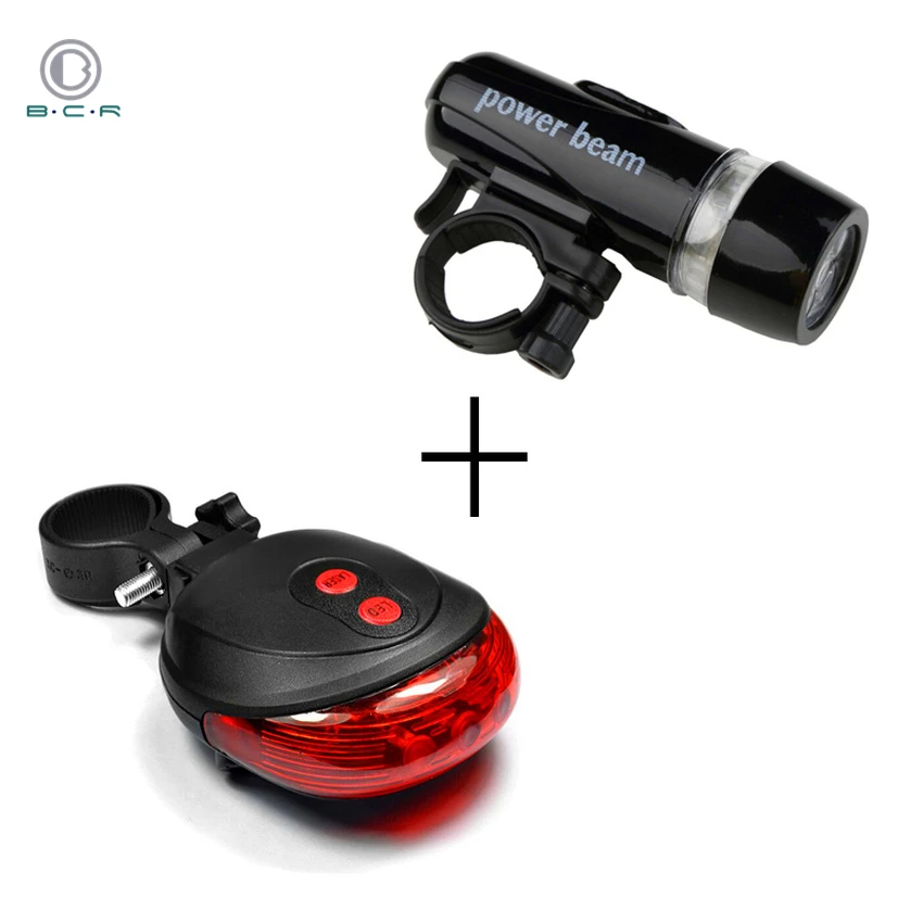 Bicycle Rear Light 5 LED + Power Beam Front Light Head Light Laser Torch Flashlight Lamp for Cycling Headlight Taillight Set
Bicycle Rear Light 5 LED + Power Beam Front Light Head Light Laser Torch Flashlight Lamp for Cycling Headlight Taillight Set