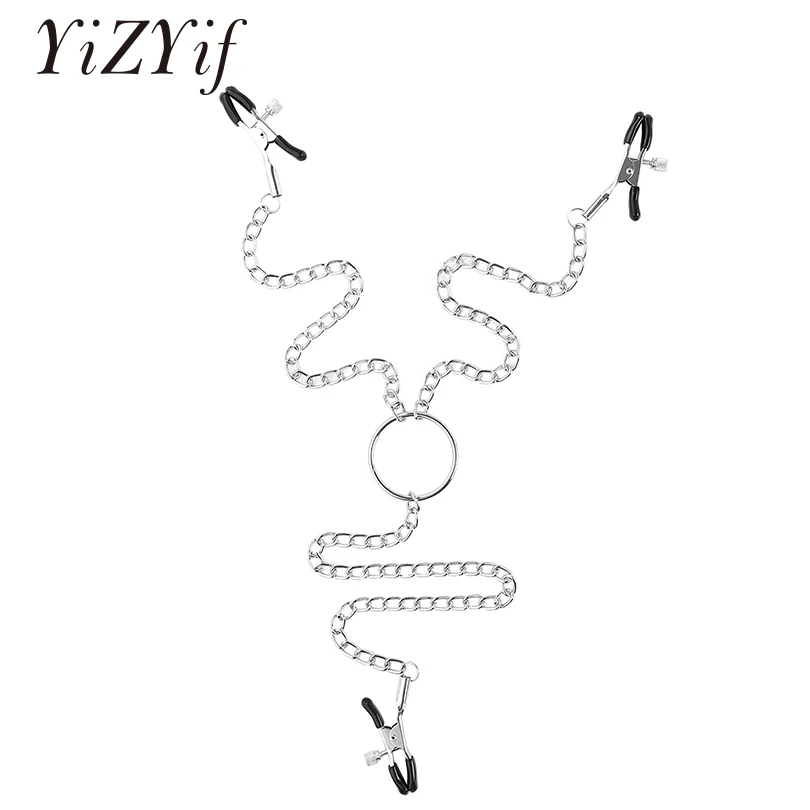 Metal Nipple Clips Privates Adjustable Nipple Heads Clamps with Chain Breast Labia Clips Clit Clamp Nipple Clamps with Chain
Metal Nipple Clips Privates Adjustable Nipple Heads Clamps with Chain Breast Labia Clips Clit Clamp Nipple Clamps with Chain