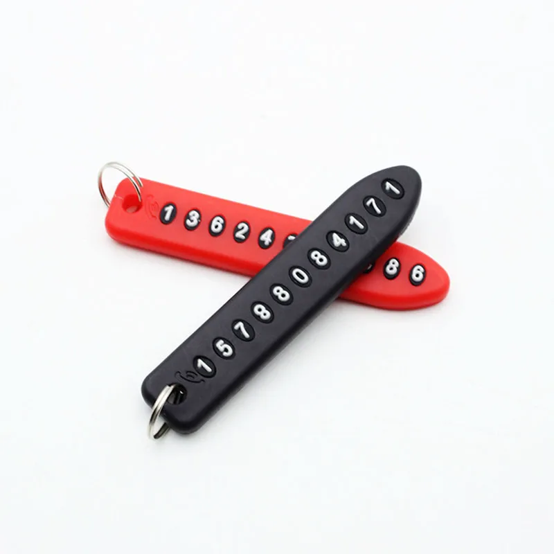 1pc Anti-lost Pendant Auto Vehicle Phone Number Card Phone Number Plate Car Keyring Key Chain Red Black
1pc Anti-lost Pendant Auto Vehicle Phone Number Card Phone Number Plate Car Keyring Key Chain Red Black