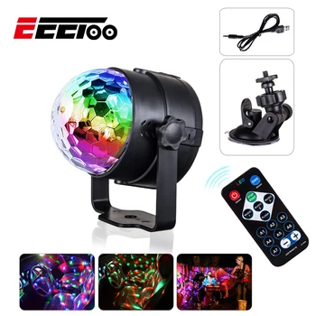 Mini Stage Lighting Effect 6W RGB LED Crystal Magic Disco Ball Light with Car Bracket USB DJ Laser Strobe Light for Party KTV
Mini Stage Lighting Effect 6W RGB LED Crystal Magic Disco Ball Light with Car Bracket USB DJ Laser Strobe Light for Party KTV