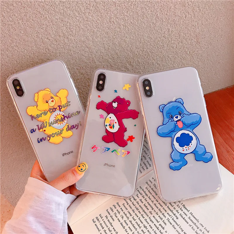 Cute little bear ultrathin Transparent Silicone Phone Case For iPhone XR XS Max 8 7 6 6s Plus Clear protection Back Cover
Cute little bear ultrathin Transparent Silicone Phone Case For iPhone XR XS Max 8 7 6 6s Plus Clear protection Back Cover