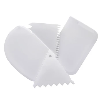 4 Pcs/set Plastic Cake Smoother Scraper Spatula Set Dough Cutter Blades Baking Tools Bakeware 99 For Drop Shipping 
4 Pcs/set Plastic Cake Smoother Scraper Spatula Set Dough Cutter Blades Baking Tools Bakeware 99 For Drop Shipping
