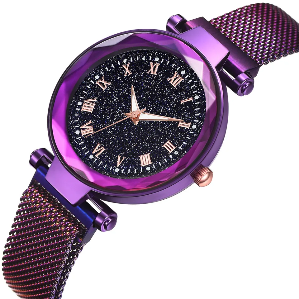 

Women Watches Ladies Starry Sky Magnetic Luminous Watch Zegarek Damski Bayan Kol Saati Reloj Moda Mujer 2019 Relogio Feminino
